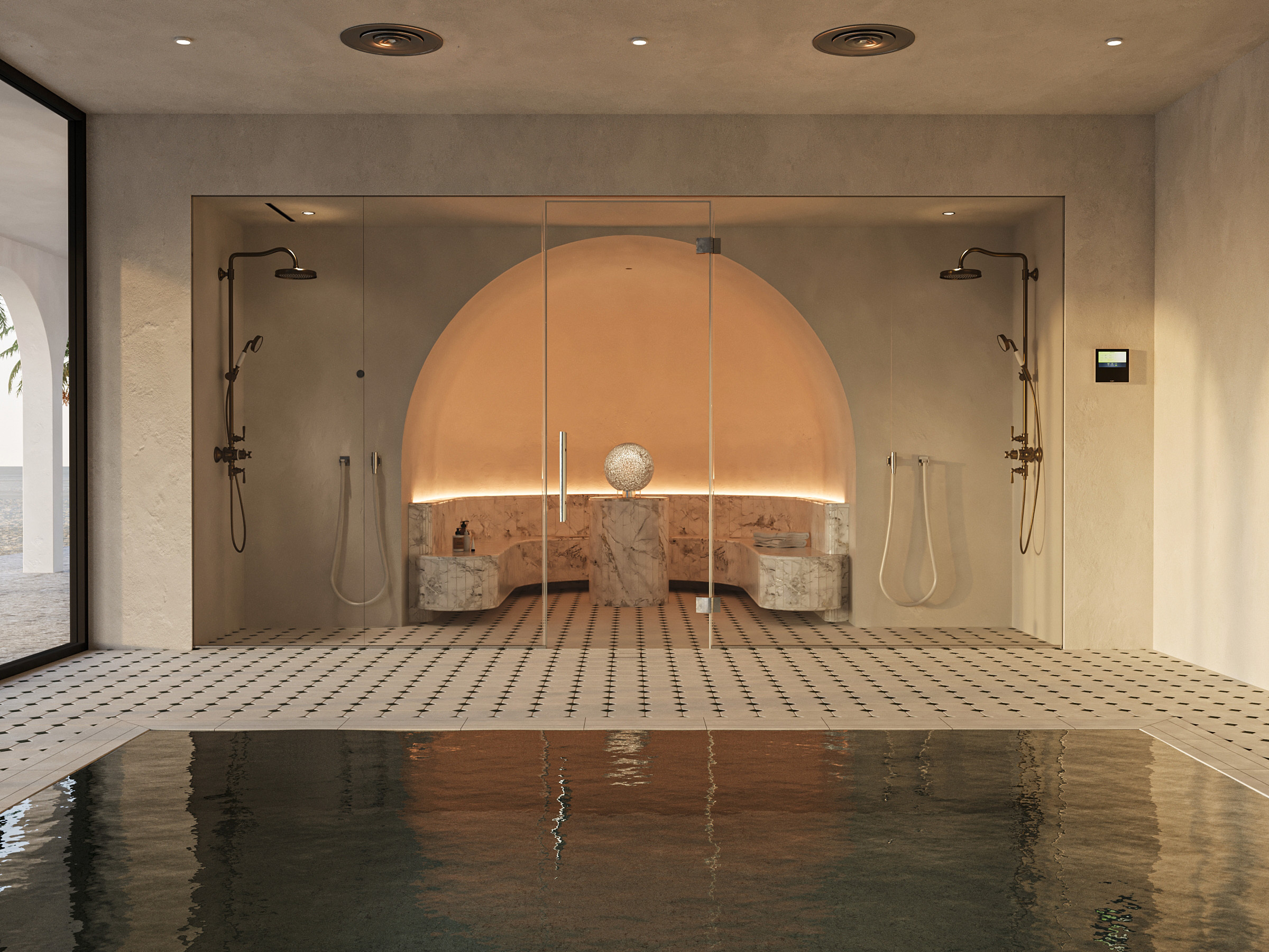 Тепидарий в зоне отдыха SPA